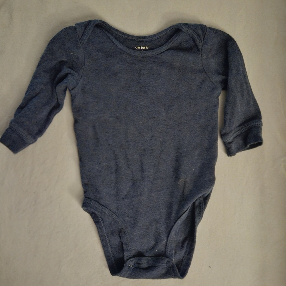 Carters 6m blue onesie